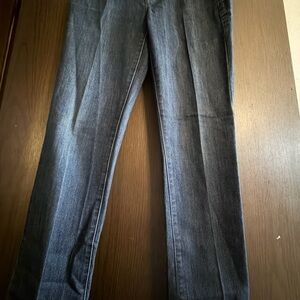 Michael Kors Jeans Womens 2 Dark Wash Tapered Fit Blue Denim Stretch Five Pocket